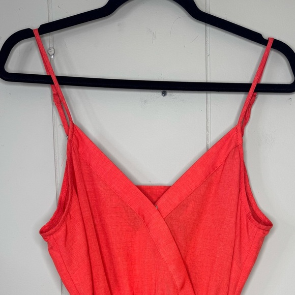 Flying Tomato Light Spaghetti Strap Wide Leg Jumpsuit With Pockets Medium - Picture 10 of 11